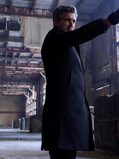 Angelo Doyle Memory Of A Killer S01 Black Wool Coat