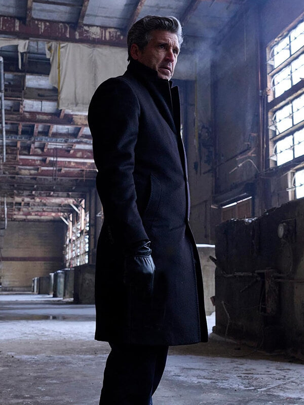 Angelo Doyle Memory Of A Killer S01 Black Wool Coat