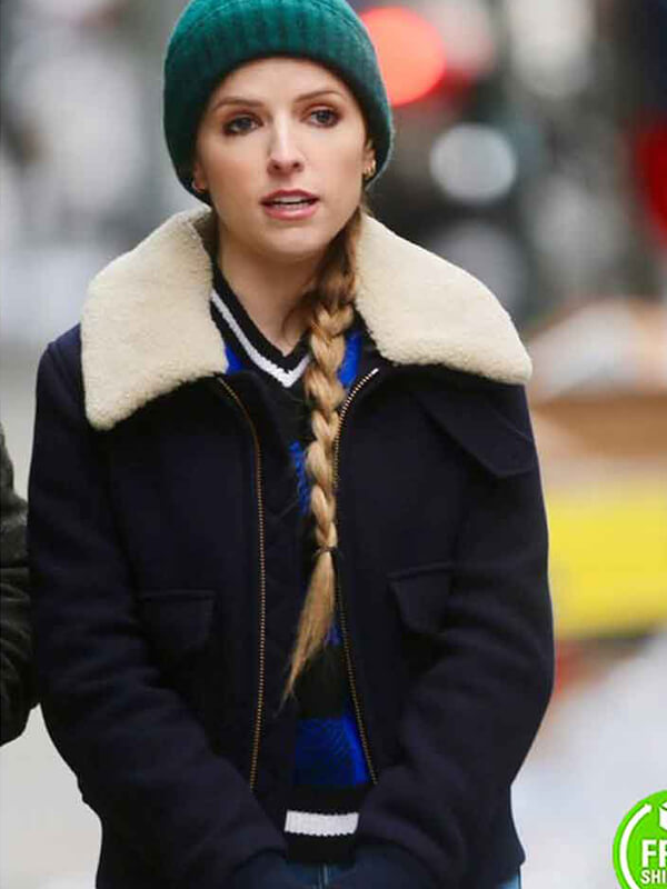 Anna Kendrick Love Life Black Wool Jacket