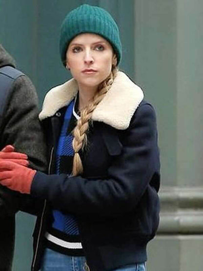 Anna Kendrick Love Life Black Wool Jacket