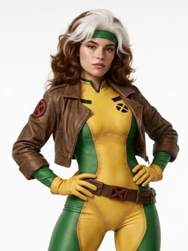 Anna Marie Uncanny X-Men Rogue Leather Cosplay Jacket