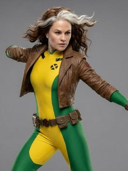 Anna Marie Uncanny X-Men Rogue Leather Cosplay Jacket