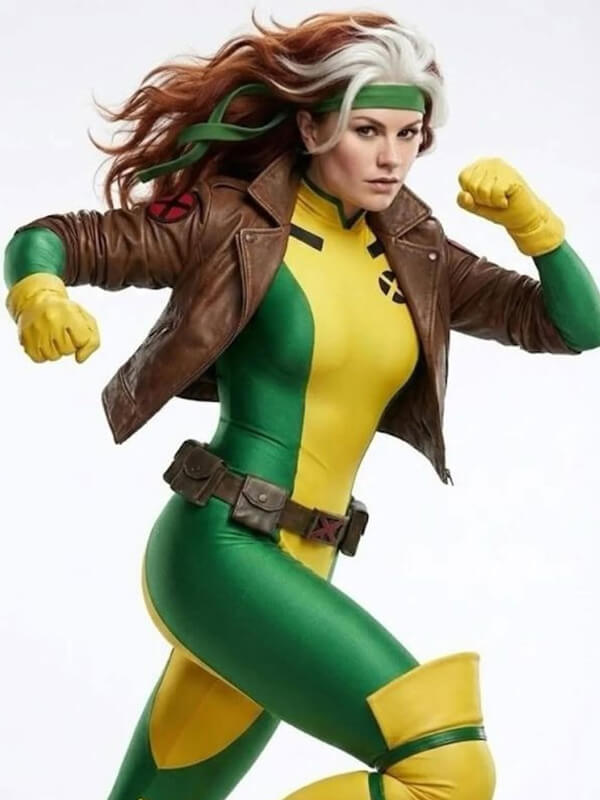Anna Marie Uncanny X-Men Rogue Leather Cosplay Jacket