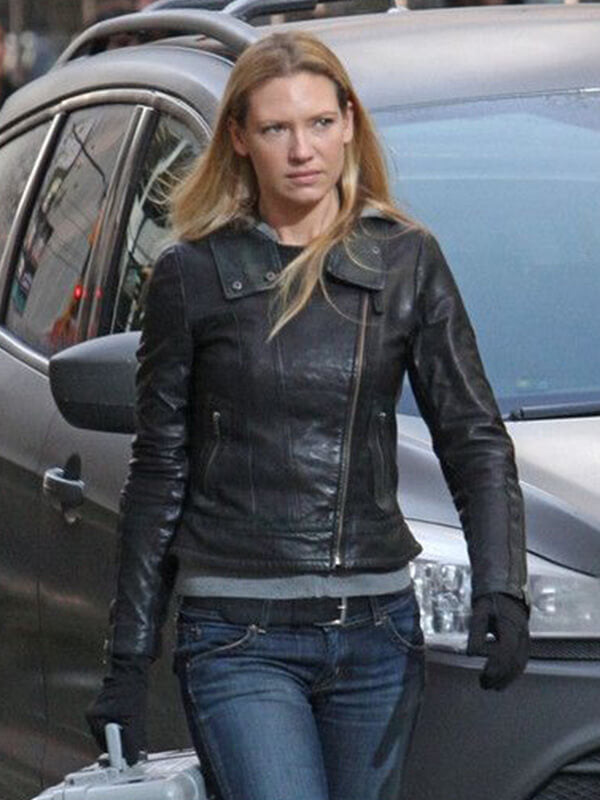 Anna Torv Fringe Olivia Dunham Black Leather Jacket