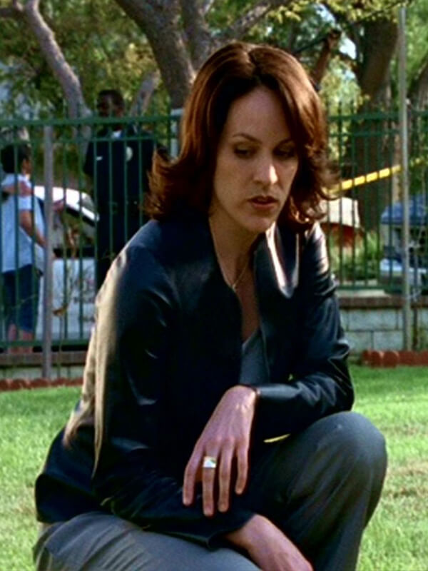 Annabeth Gish The X Files Black Leather Jacket