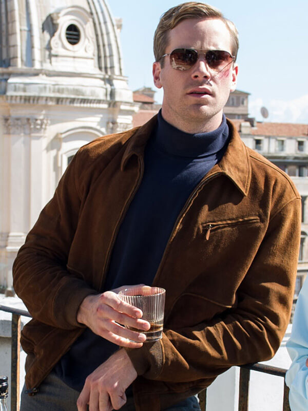 Armie Hammer The Man from Uncle Suede Jacket