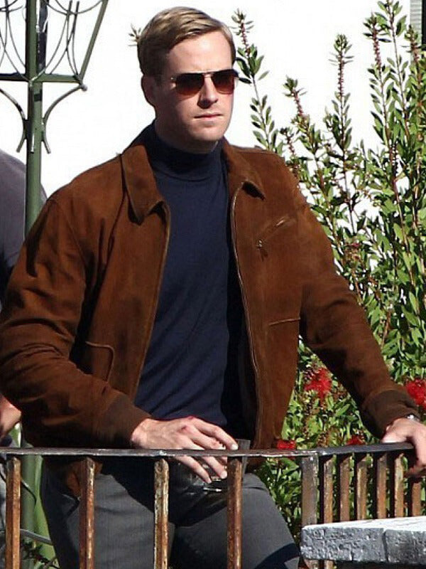 Armie Hammer The Man from Uncle Suede Jacket