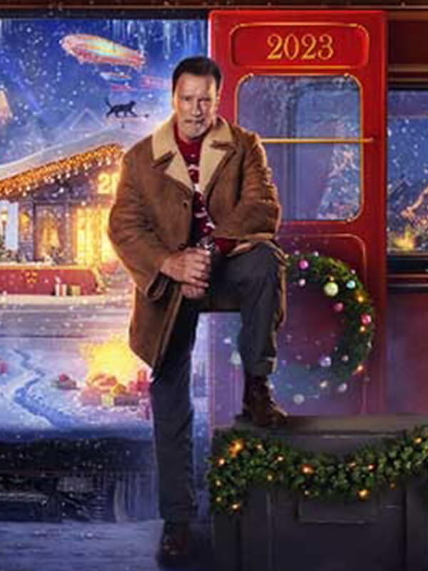 Arnold Schwarzenegger World Of Tanks Holiday Ops Brown Jacket