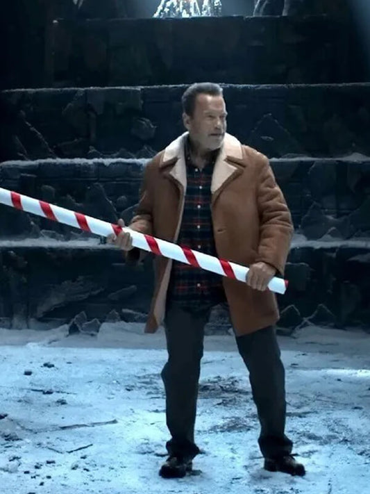 Arnold Schwarzenegger World Of Tanks Holiday Ops Brown Jacket