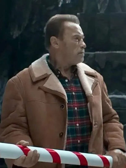 Arnold Schwarzenegger World Of Tanks Holiday Ops Brown Jacket