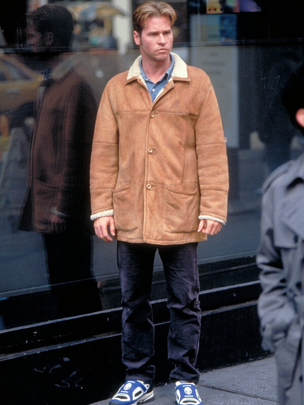 At First Sight Val Kilmer Brown Suede Shearling Jacket