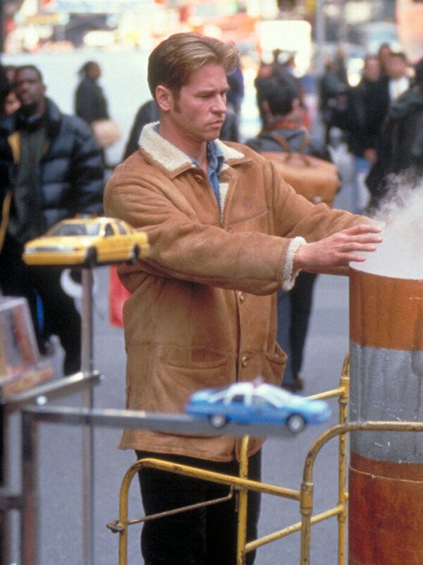 At First Sight Val Kilmer Brown Suede Shearling Jacket