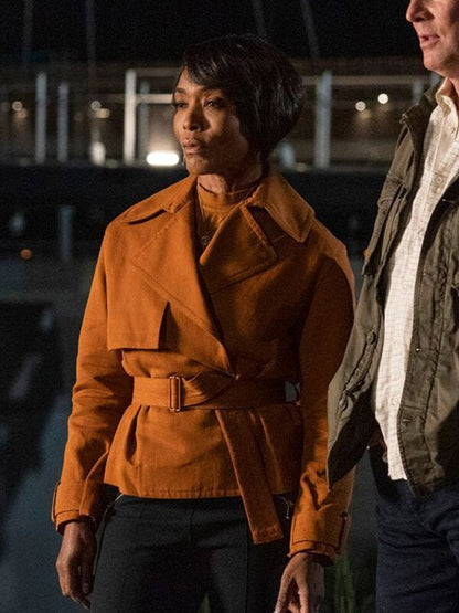 Athena Grant 9-1-1 S04 Orange Cotton Jacket