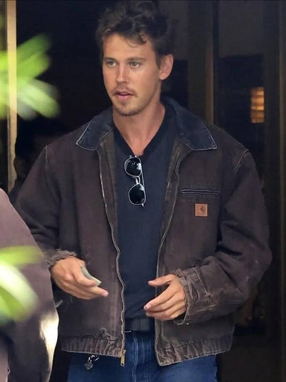 Austin Butler Brown Vintage Cotton Jacket