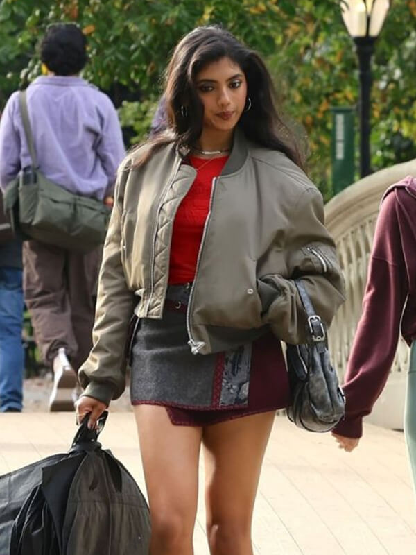 Avantika Not Suitable For Work 2026 Bomber leather Jacket