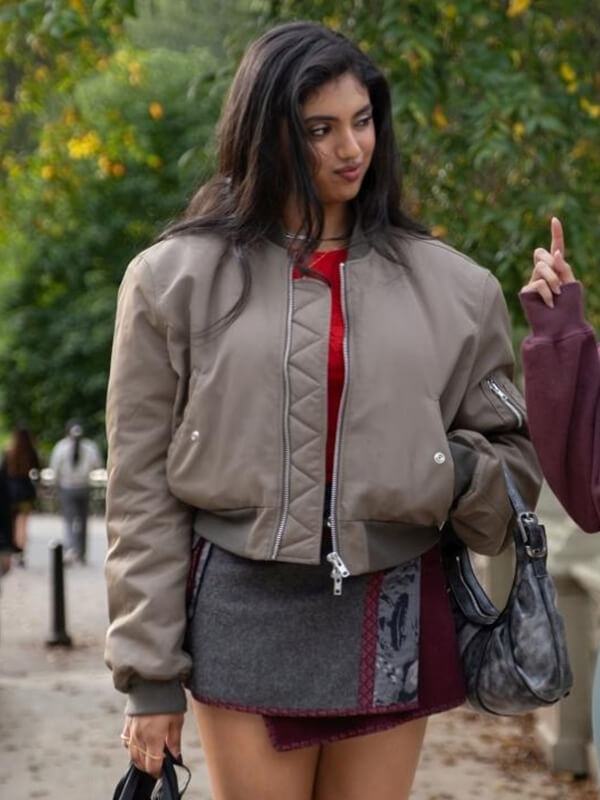 Avantika Not Suitable For Work 2026 Bomber leather Jacket