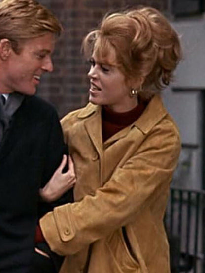 Barefoot in the Park Jane Fonda Suede Leather Coat