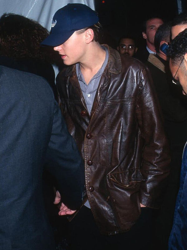 Basketball Diaries Leonardo DiCaprio Brown Leather Jacket