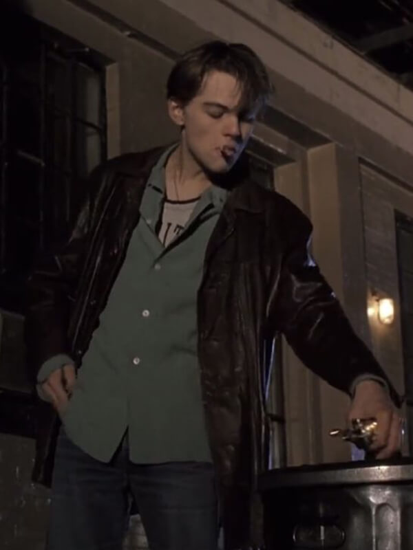 Basketball Diaries Leonardo DiCaprio Brown Leather Jacket