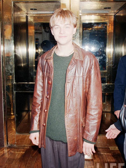 Basketball Diaries Leonardo DiCaprio Brown Leather Jacket