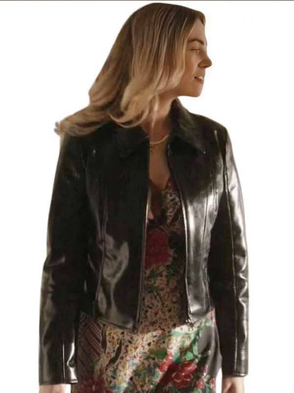 Bayley Corman 9-1-1 S09 Tia Black Leather Jacket