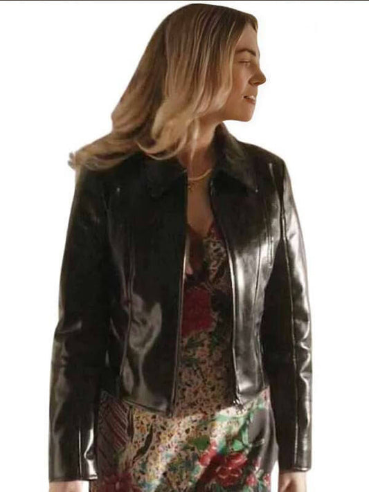 Bayley Corman 9-1-1 S09 Tia Black Leather Jacket