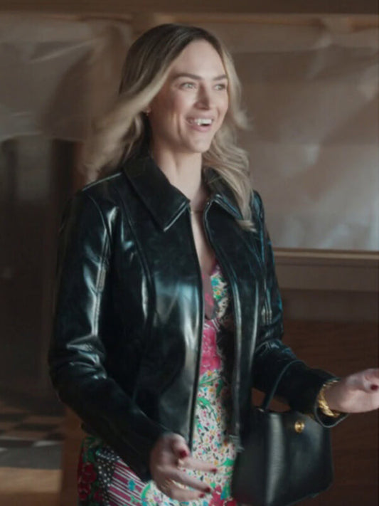 Bayley Corman 9-1-1 S09 Tia Black Leather Jacket