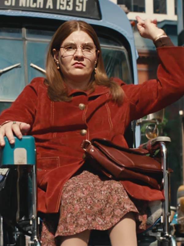 Being Heumann 2026 Ruth Madeley Suede Leather Coat