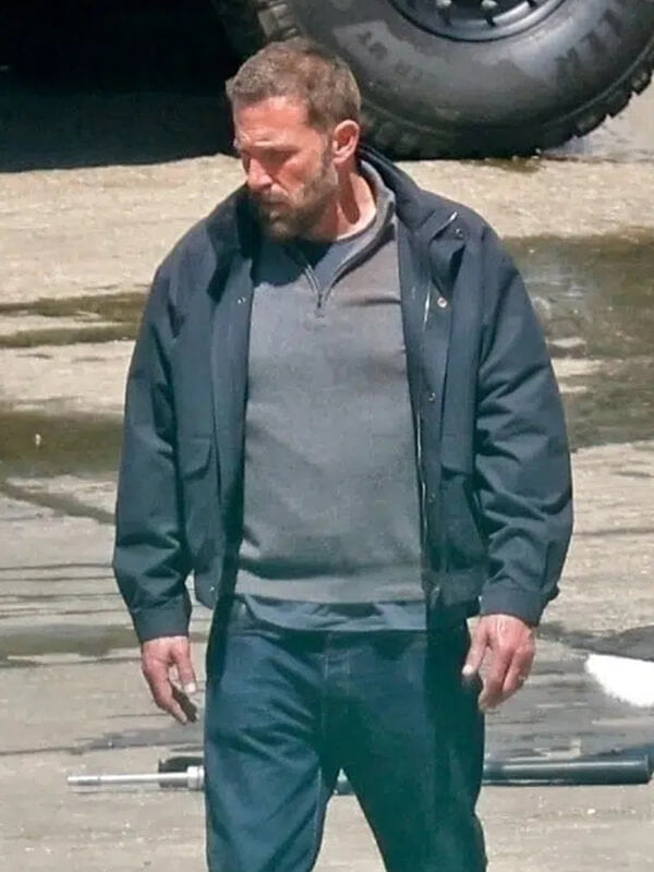 Ben Affleck Animals 2026 Blue Cotton Jacket