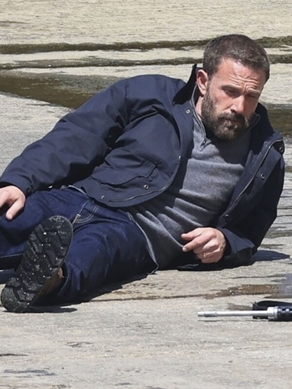 Ben Affleck Animals 2026 Blue Cotton Jacket