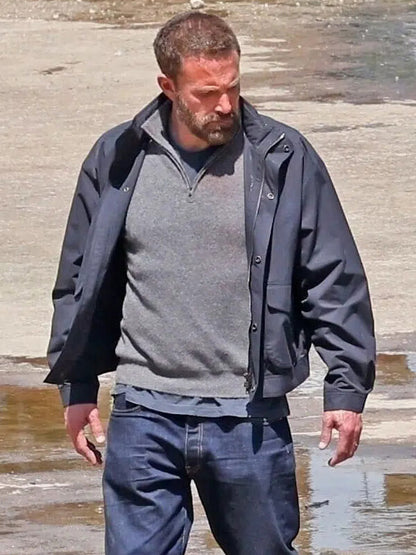 Ben Affleck Animals 2026 Blue Cotton Jacket