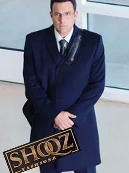 Ben Affleck The Accountant Black Wool Coat
