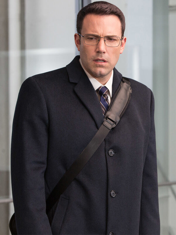 Ben Affleck The Accountant Black Wool Coat