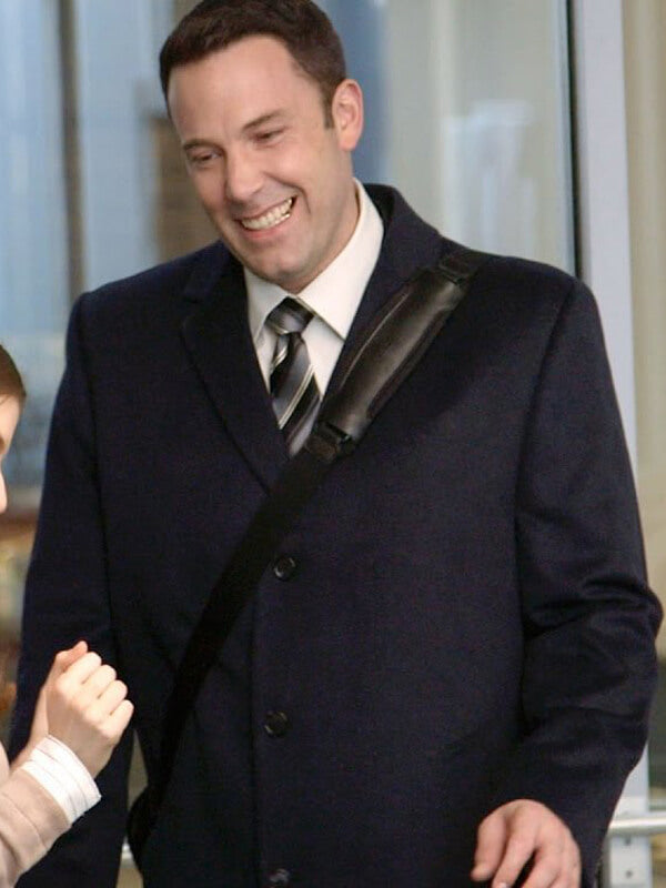 Ben Affleck The Accountant Black Wool Coat