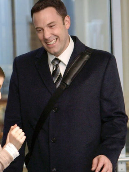 Ben Affleck The Accountant Black Wool Coat