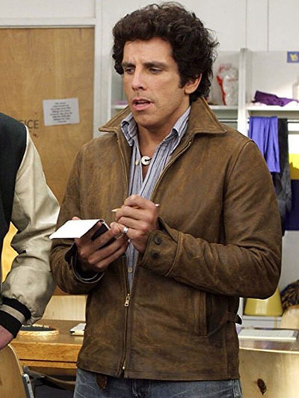 Ben Stiller Starsky & Hutch Brown Leather Jacket