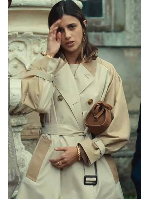 Benedetta Porcaroli The Gentlemen S02 Cotton Trench Coat