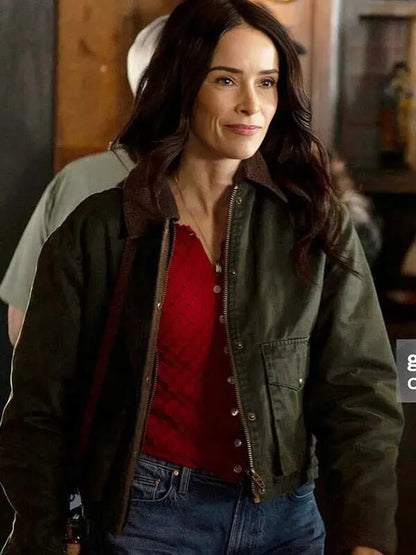 Best Medicine S01 Abigail Spencer Green Cotton Jacket