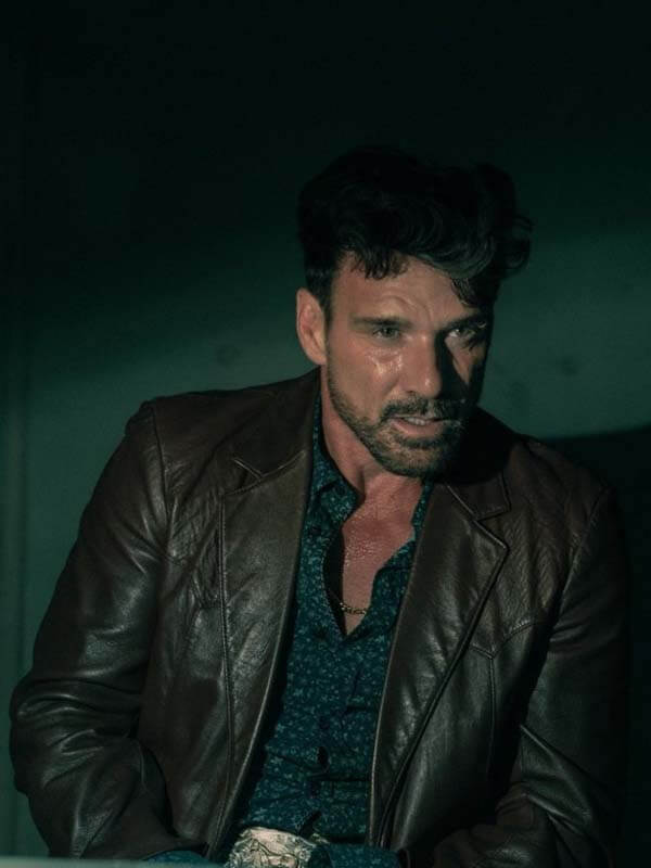 Bill Bevilaqua Tulsa King Brown Leather Blazer