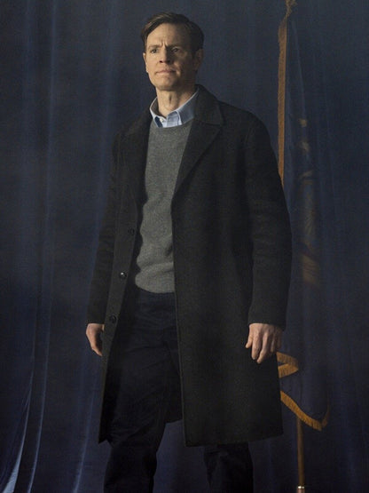 Bill Goodman CIA 2026 Nick Gehlfuss Black Wool Coat