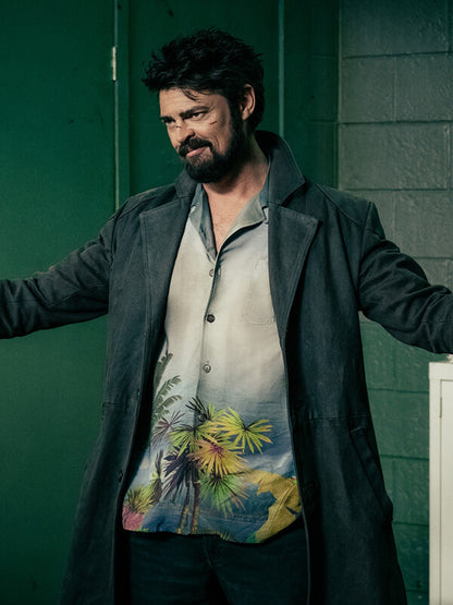 Billy Butcher The Boys Karl Urban Black Leather Coat