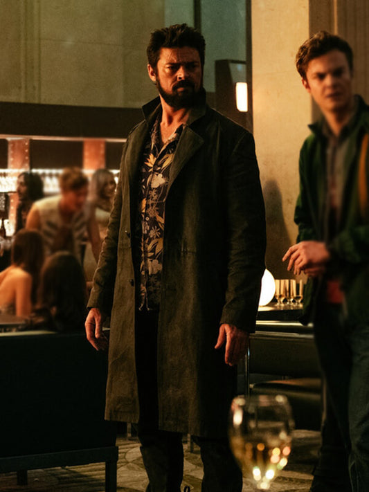 Billy Butcher The Boys Karl Urban Black Leather Coat