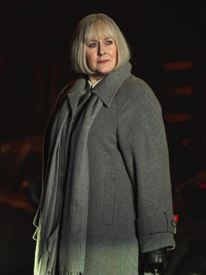 Black Doves S01 Sarah Lancashire Wool Coat