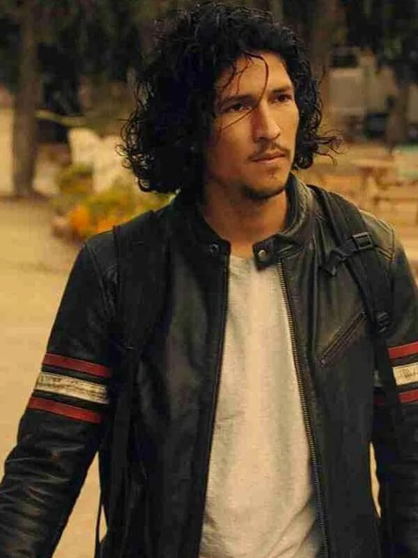 Black Mirror S06 Danny Ramirez Biker Leather Jacket