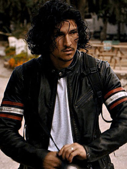 Black Mirror S06 Danny Ramirez Biker Leather Jacket