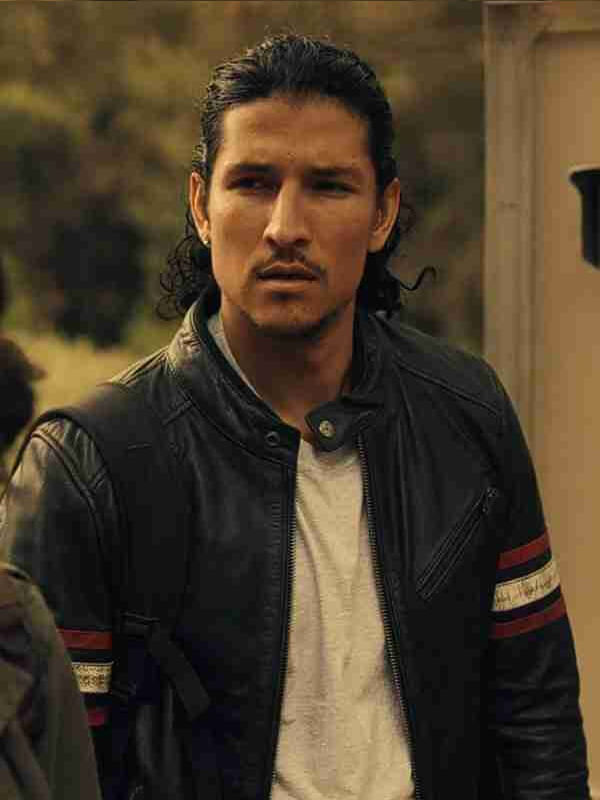 Black Mirror S06 Danny Ramirez Biker Leather Jacket