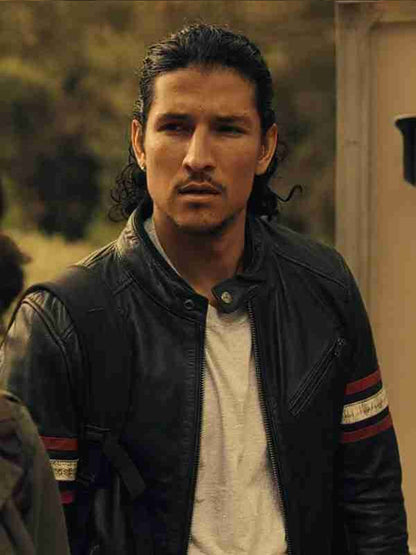 Black Mirror S06 Danny Ramirez Biker Leather Jacket