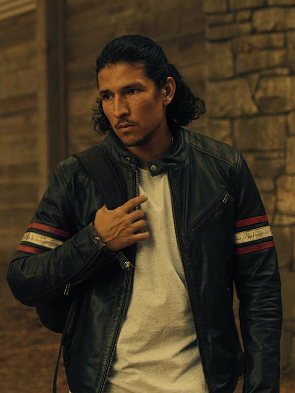 Black Mirror S06 Danny Ramirez Biker Leather Jacket