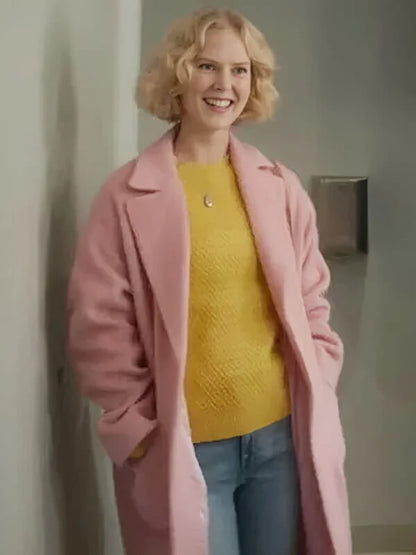 Black Mirror S07 Rosy McEwen Pink Wool Coat