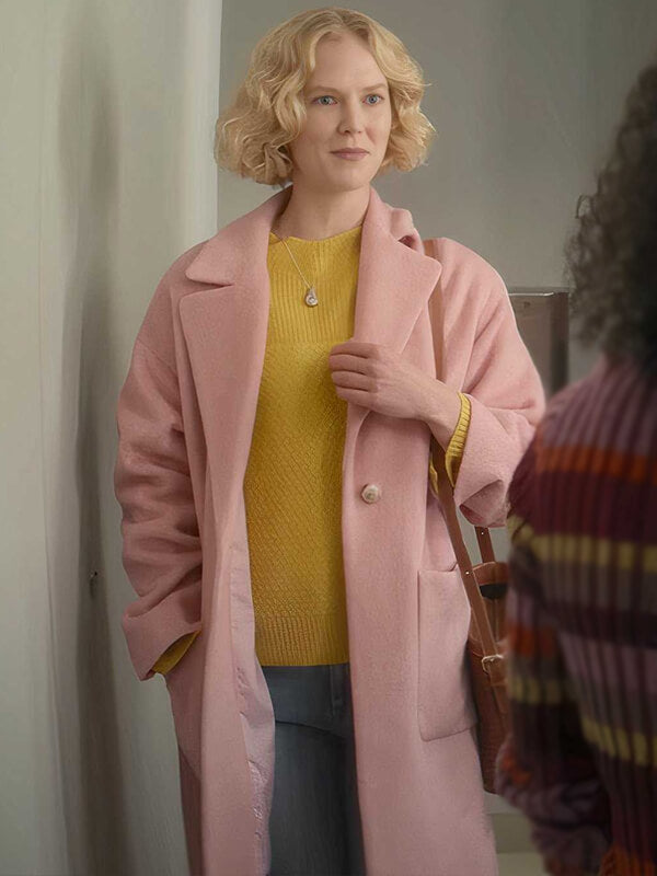 Black Mirror S07 Rosy McEwen Pink Wool Coat